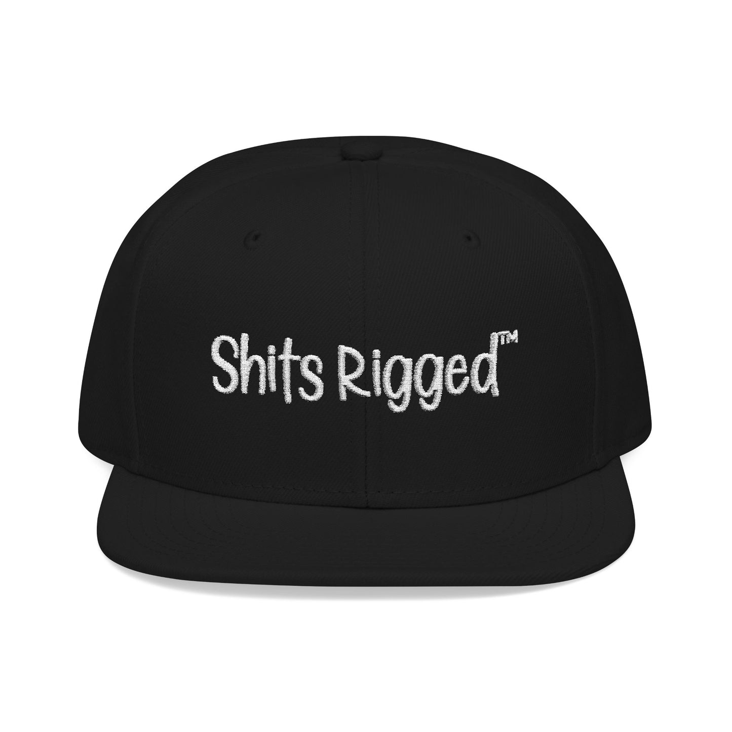 Shits Rigged Snapback Hat — Embroidered 'unplugged' Streetwear Cap