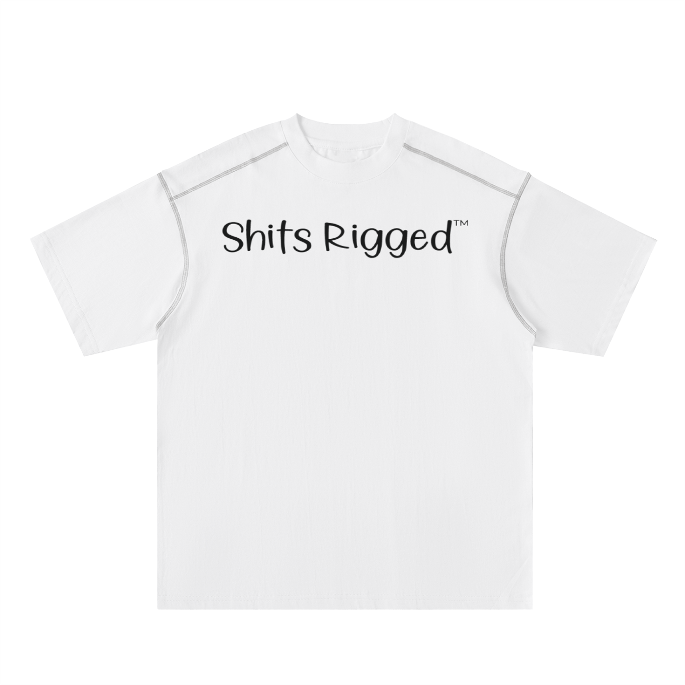 Shits Rigged Original Oversized Stitched Tee