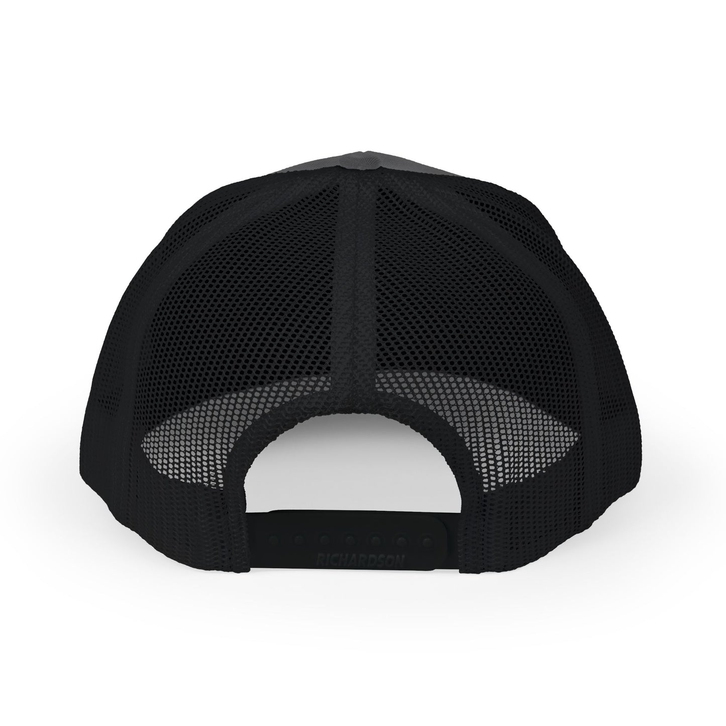 Embroidered Trucker Hat — "Shits Rigged" Bold Script Snapback