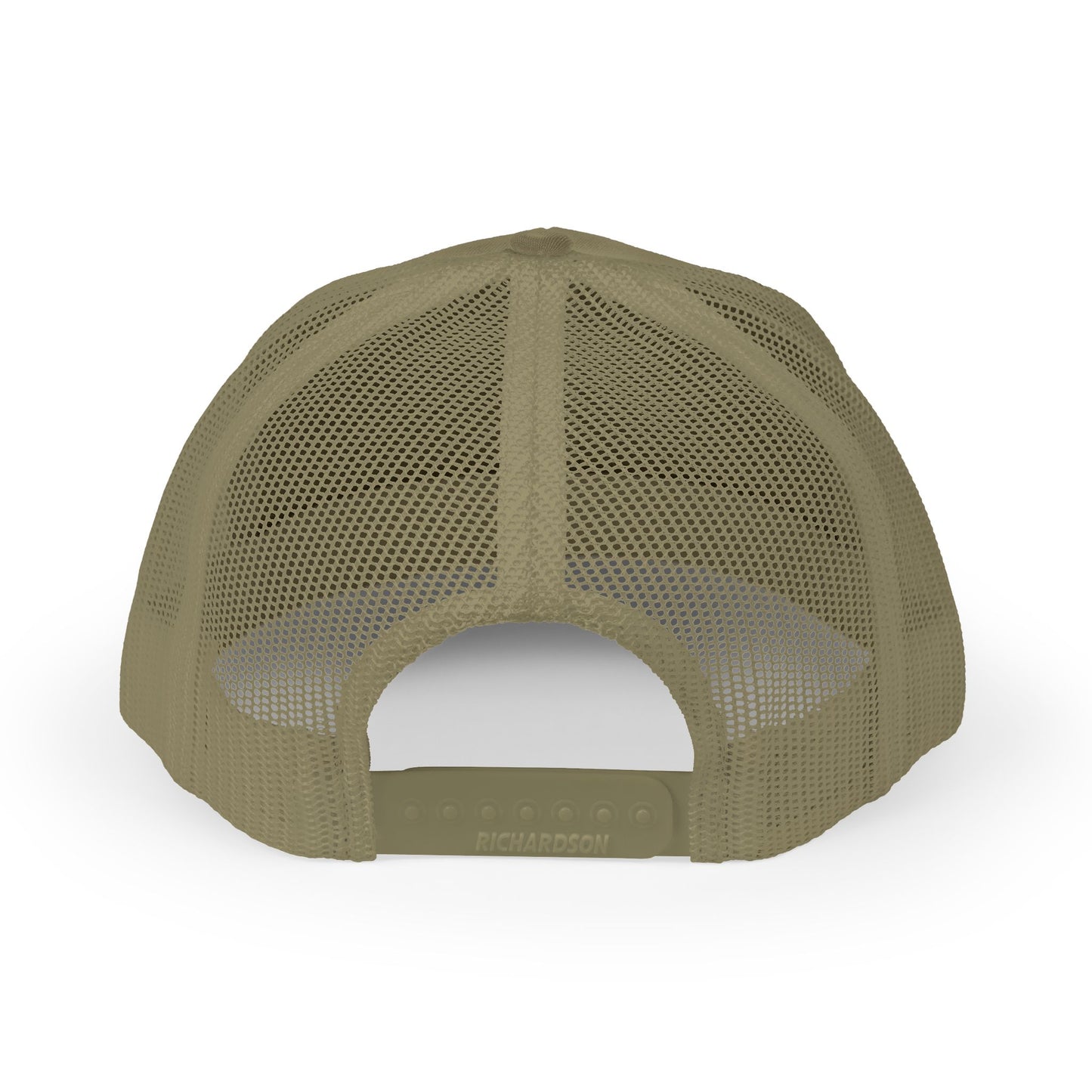 Embroidered Trucker Hat — "Shits Rigged" Bold Script Snapback