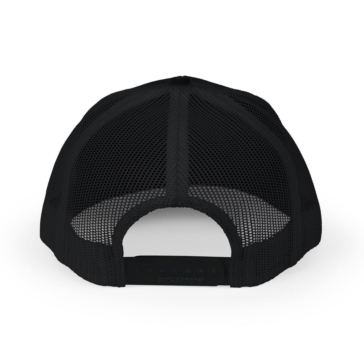 Embroidered Trucker Hat — "Shits Rigged" Bold Script Snapback